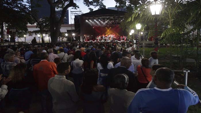 Imagen del gran concierto de Fin de Año 2016 en la Plaza Bolívar.
