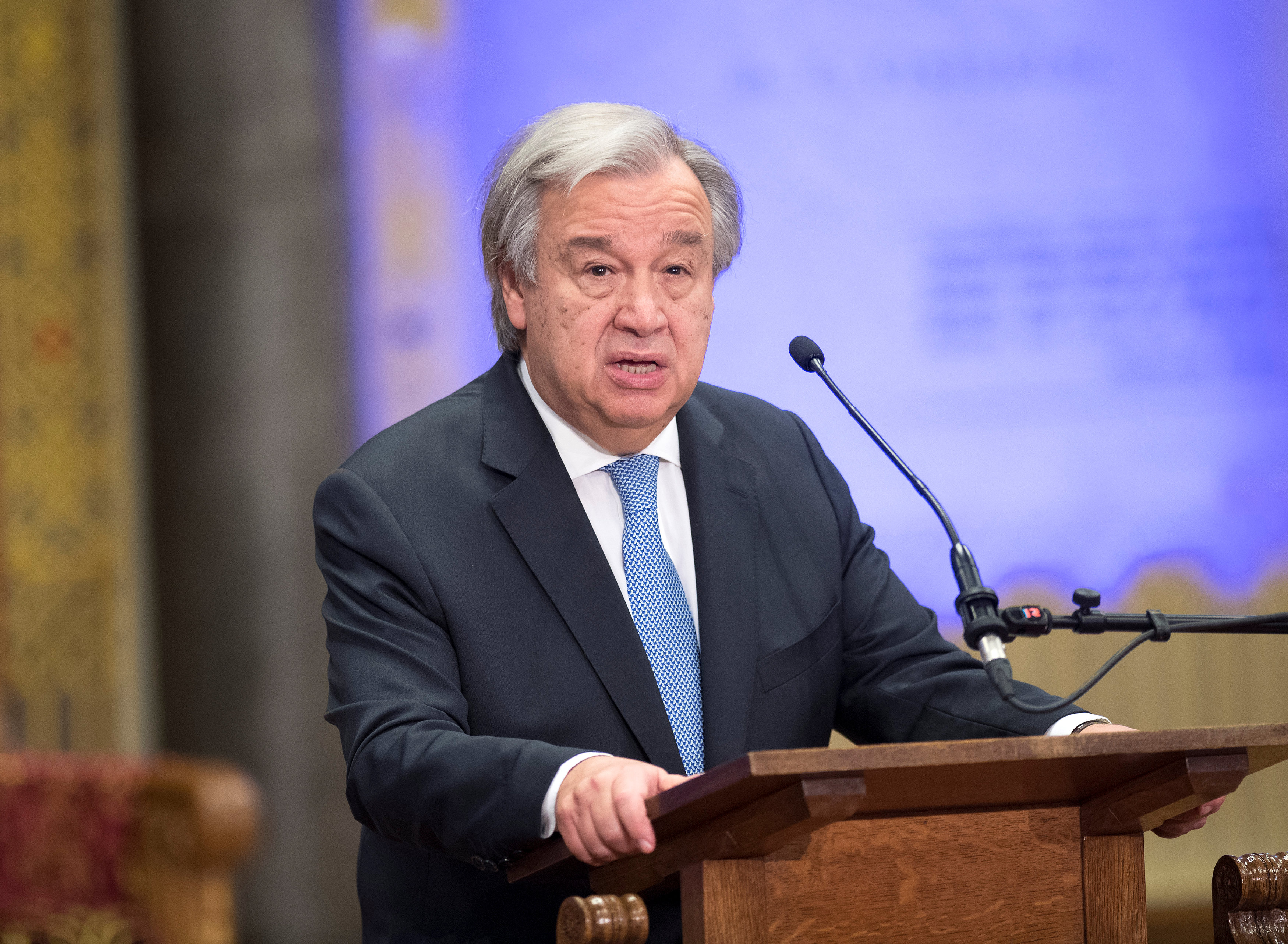 “En este comienzo del año 2018, quisiera apelar a la unidad de la comunidad internacional. Nuestro futuro depende de ello”, dijo Guterres.