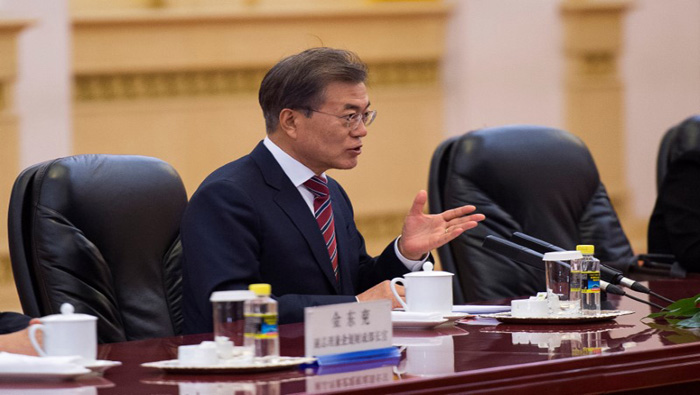 Una vez más Moon Jae-in apostó por el diálogo con Corea del Norte.