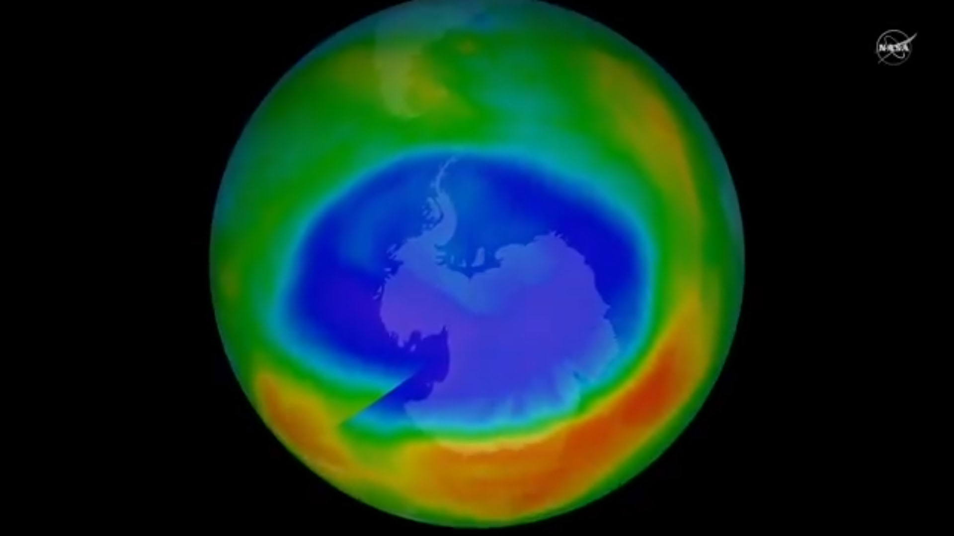 La recuperación fue de 20 por ciento menos de agotamiento de la capa de ozono en comparación con el año 2005.