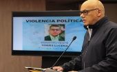 Jorge Rodríguez condenó el homicidio del joven.