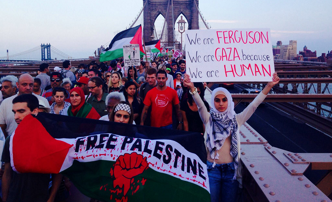 Palestinian Solidarity March in NYC.