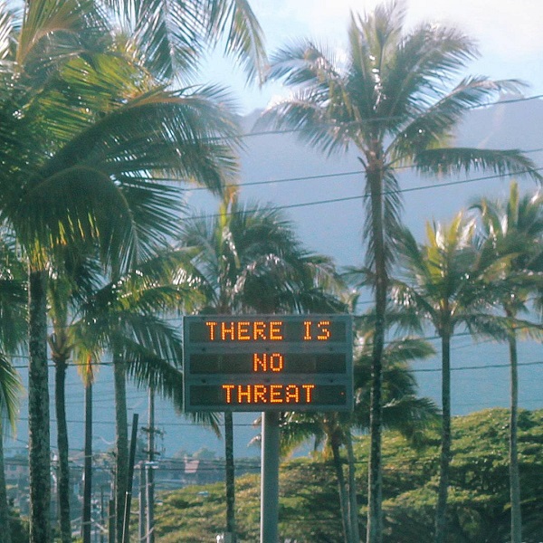 Information relating to the false ballistic missile emergency alert is displayed in Oahu, Hawaii.
