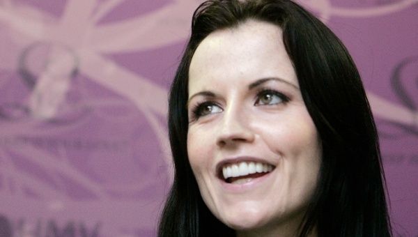 Dolores O'Riordan, the lead singer of Irish rock group The Cranberries.
