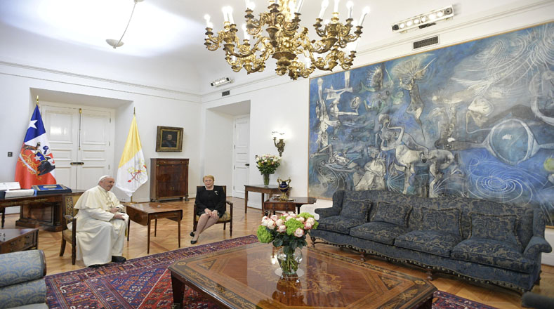 El martes en la mañana sostuvo un encuentro con la presidenta Bachelet en el Palacio de La Moneda.