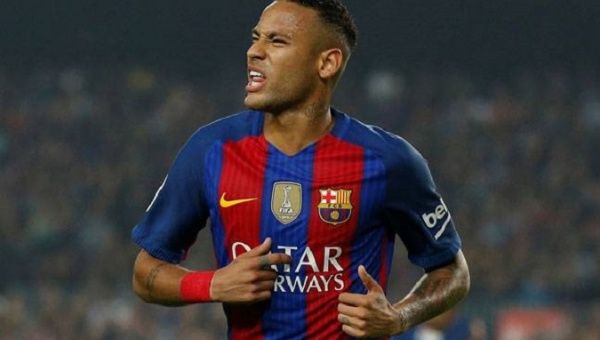 Brazilian forward Neymar, just back from injury, took his season’s tally to 15 goals.
