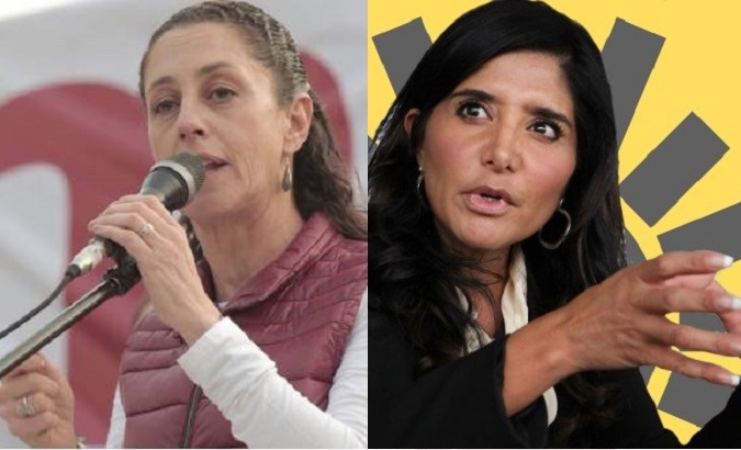The two candidates: Claudia Sheinbaum (L), representing the National Regeneration Movement (Morena) will run against Alejandra Barrales (R), supported by the CDMX Coalition.
