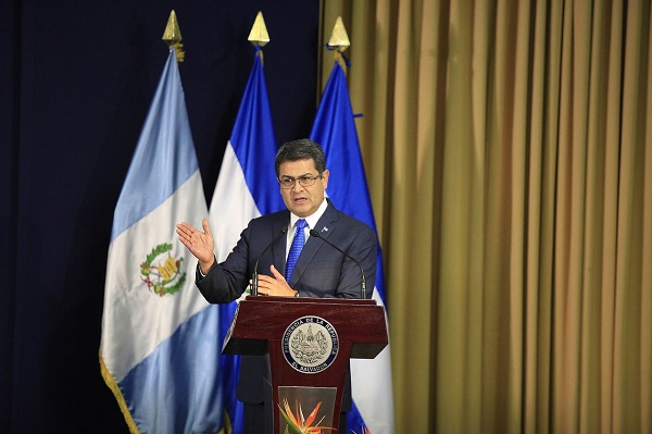 Former Honduran president Juan Orlando Hernandez (JOH) of the National Party, who is due to be sworn in on January 27.