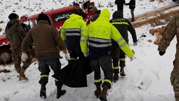 Fifteen bodies, including children, have so far been uncovered after Lebanese army stumbled upon the tragic scene Friday following a fierce winter storm.