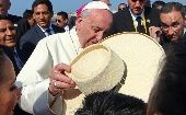 "Las consecuencias dolorosas del "Niño Costero" aún están presentes en muchas familias", dijo el papa desde la explanada de Huanchaco. 
