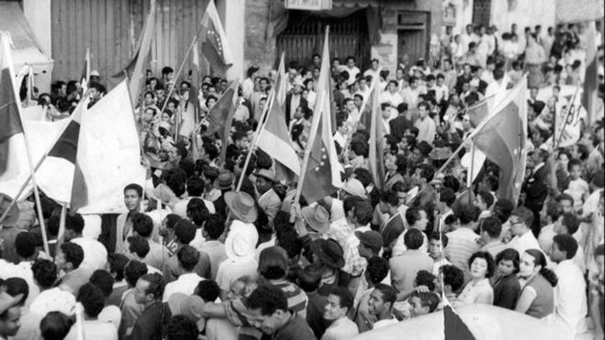 Los sectores populares participaron activamente en el derrocamiento de Marcos Pérez Jiménez