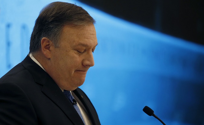 CIA Director Mike Pompeo delivers remarks at 