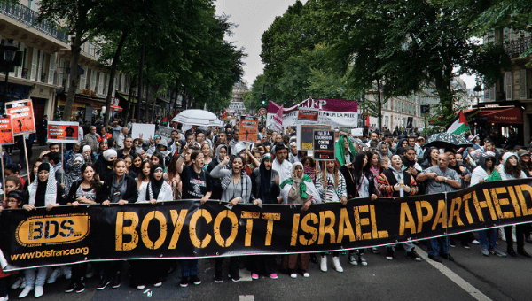 Pro-BDS march in France.