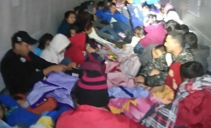 Guatemalans, Salvadorans and Hondurans were found crammed in a truck.