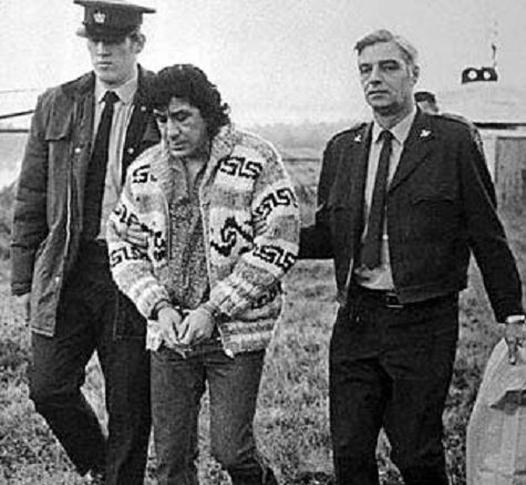 Arrest of Leonard Peltier on February 6, 1976