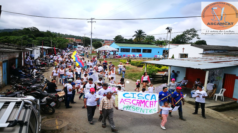 "Pese a que hoy los colombianos buscamos sanar las heridas que deja la guerra y pasar más de 50 años de sufrimientos a una paz con justicia social, es lamentable que estas situaciones se sigan presentando", denunció Ascamcat.