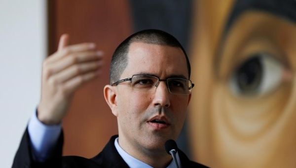 Venezuelan Foreign Minister Jorge Arreaza has lashed out at tour planned by the opposition, describing it as promoting U.S. imperialism.