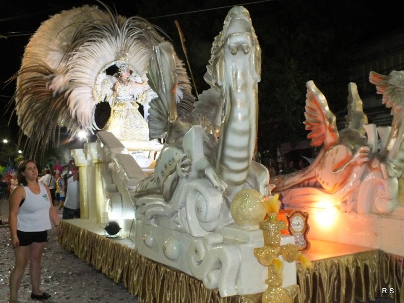 A float is seen at the Corrientes Carnival parade.