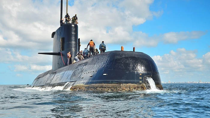A la búsqueda del submarino se unieron fuerzas marinas de varios países.