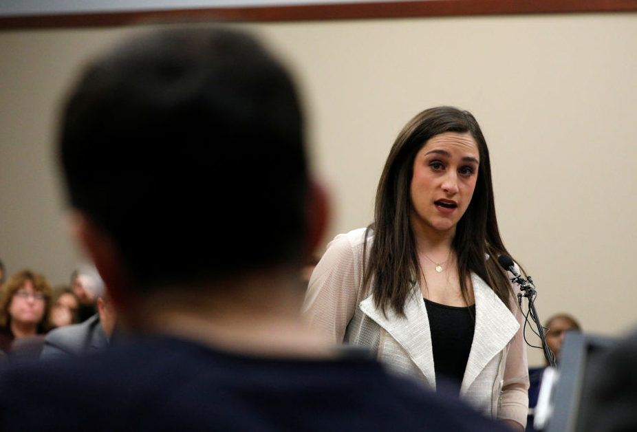 Victim and former gymnast Jordyn Wieber was among 150 women and girls who accused Larry Nassar of sexual abuse.