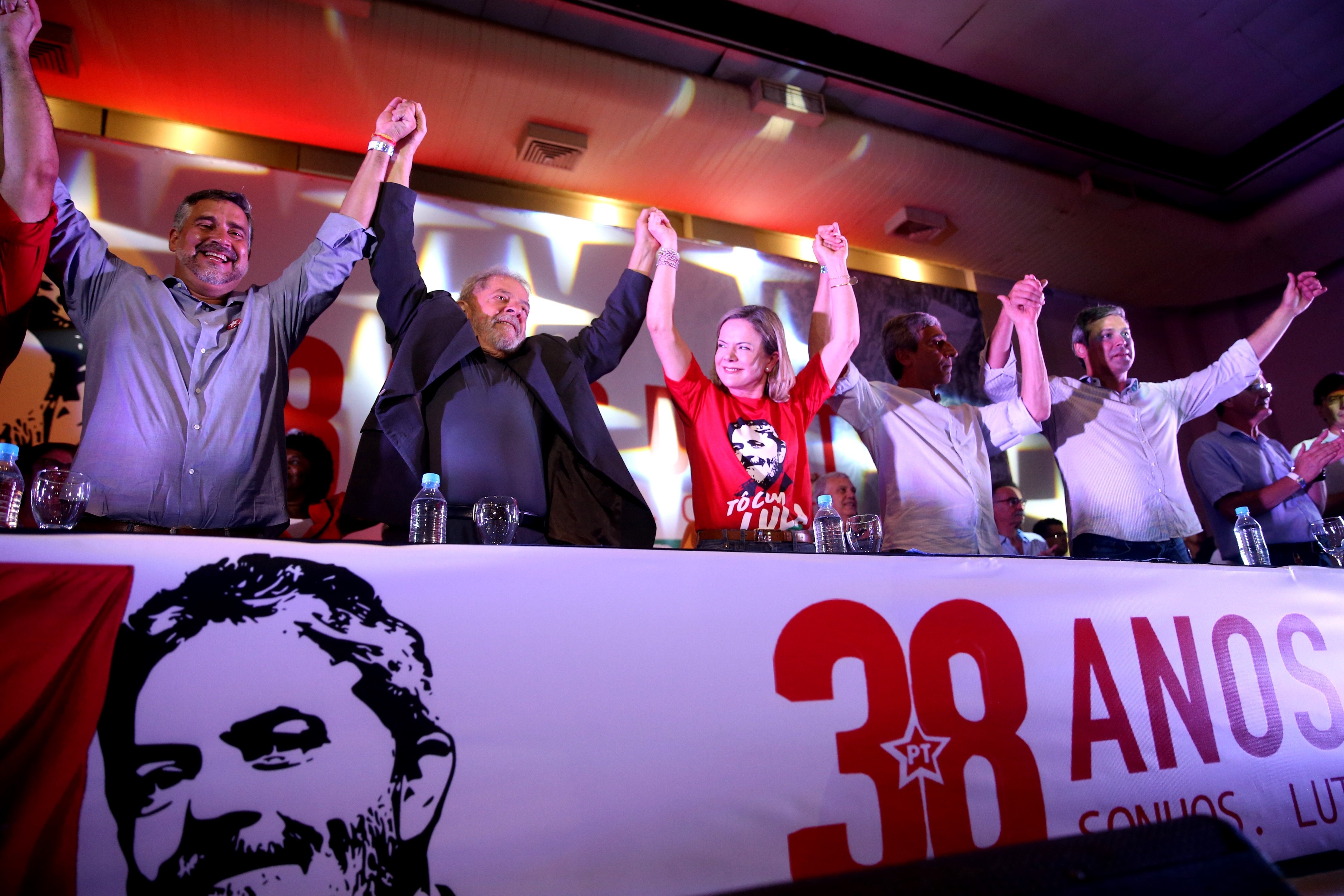 Respaldan candidatura de Lula durante aniversario del PT