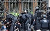 Detienen 14 personas por protestar frente a tribunal catalán
