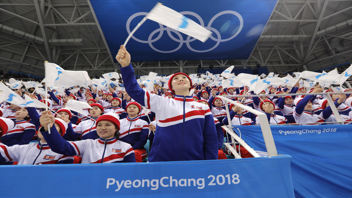 Los norcoreanos vienen de formar parte de los Juegos Olímpicos de Invierno.