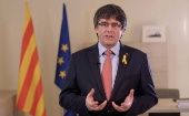 Carles Puigdemont hizo el anuncia en un vídeo enviado desde Bruselas (Bélgica).