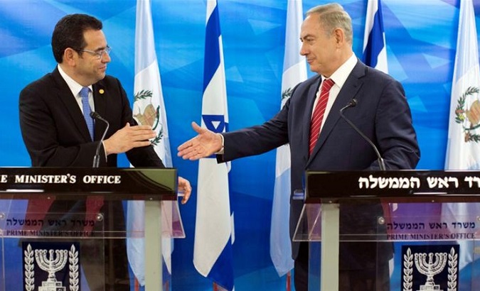 Guatemalan President Jimmy Morales has close ties with Israeli Prime Minister Benjamin Netanyahu.