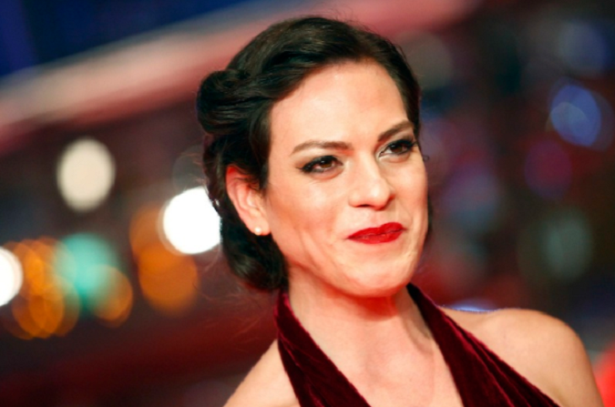 Actress Daniela Vega arrives for the screening of the movie 'A Fantastic Woman' at the 67th Berlinale International Film Festival in Berlin, Germany, Feb. 12, 2017.