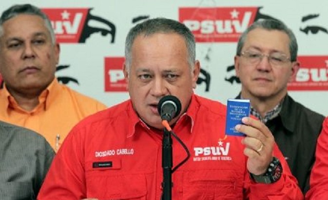 The vice president of the United Socialist Party of Venezuela (PSUV), Diosdado Cabello.