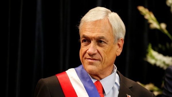 Piñera was sworn in as Chile's president on March 11.