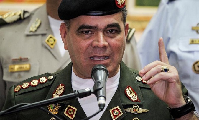 Venezuelan Minister of Defense Vladimir Padrino Lopez said attempts to overthrow the government by 