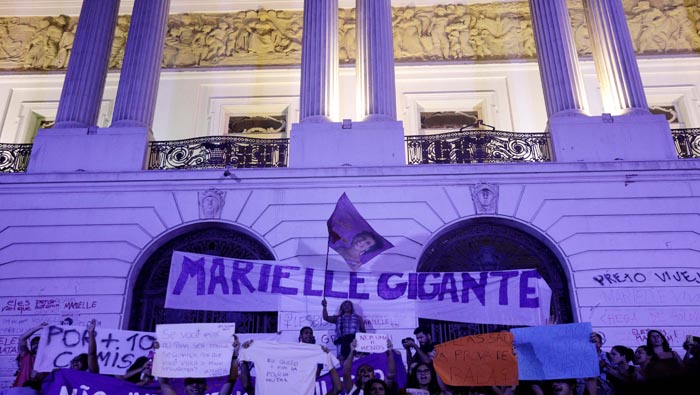 Sectores de la población han manifestado en varios estados de Brasil para rechazar el asesinato de la activista Marielle Franco.