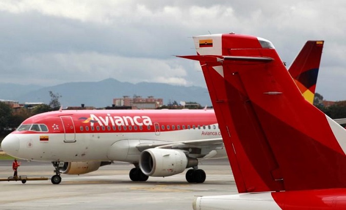 Planes from Colombian airline Avianca are seen at the Puente Aereo airport in Bogota, Colombia, June 3, 2016.
