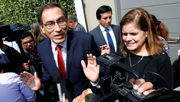 Left-wing political movement New Peru and half of voters believe Vice President Martin Vizcarra should call for new elections.