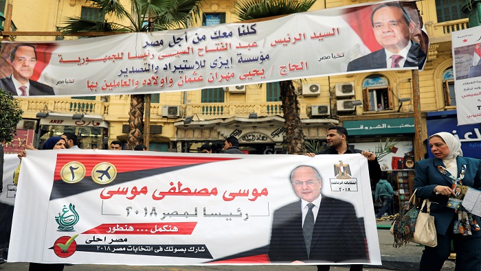 El actual mandatario, Abdulfatah al Sisi, instó al pueblo egipcio a participar masivamente en los comicios.