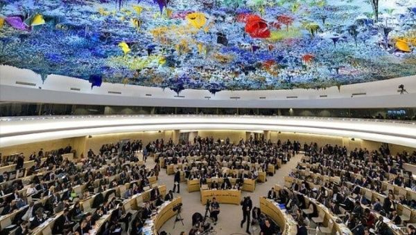 The United Nations Human Rights Council has adopted a resolution condemning economic sanctions against Venezuela.
