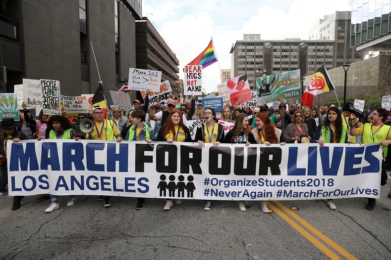 Student marchers filled streets nationwide, including in Atlanta, Baltimore, Boston, Chicago, Los Angeles, Miami, Minneapolis, New York, San Diego and St. Louis.
