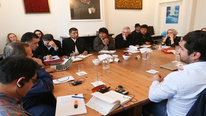 El presidente Evo Morales expresó su satisfacción con los tres nuevos alegatos que presentarán.