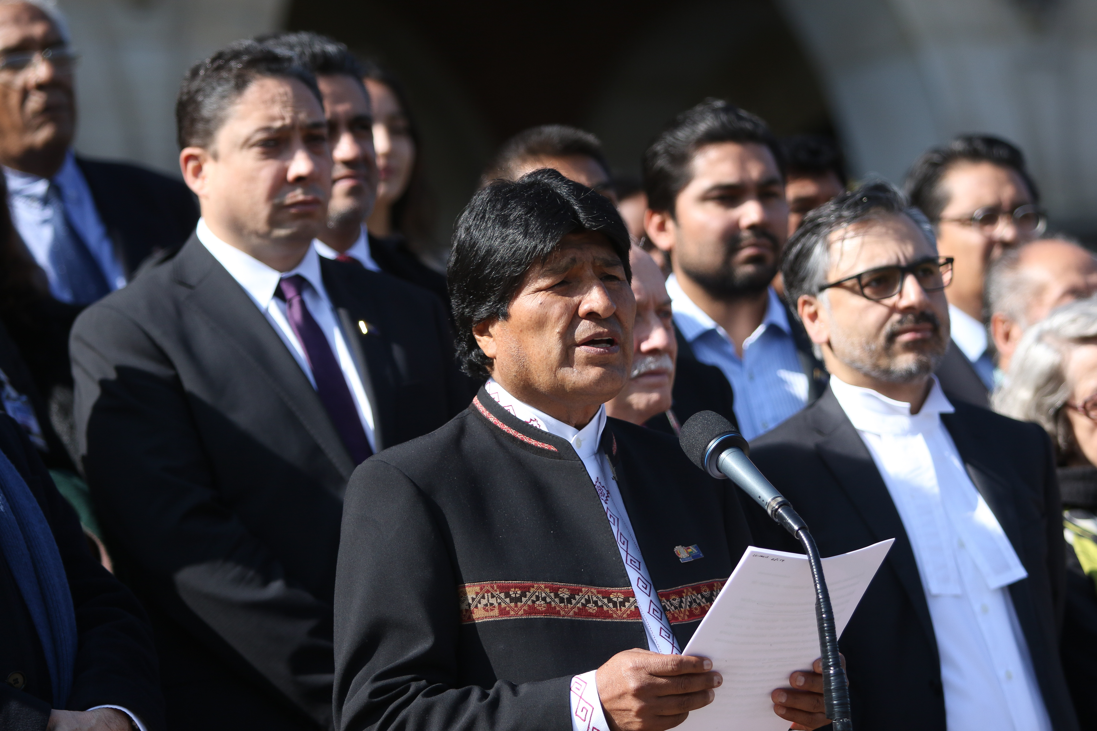 El presidente Evo Morales agradeció al pueblo boliviano por acompañar el proceso de alegatos por la demanda marítima.