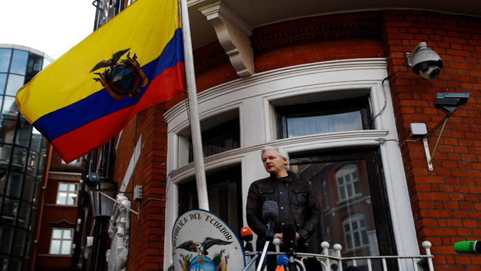 Assange tiene más de cinco años asilado en la embajada de Ecuador en Londres.