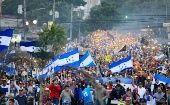 Hondureños marchan contra el fraude electoral