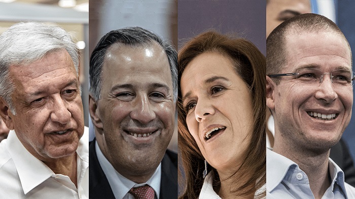 Los candidatos oficiales fueron ratificados en febrero pasado por el Instituto Nacional Electoral (INE) de México.