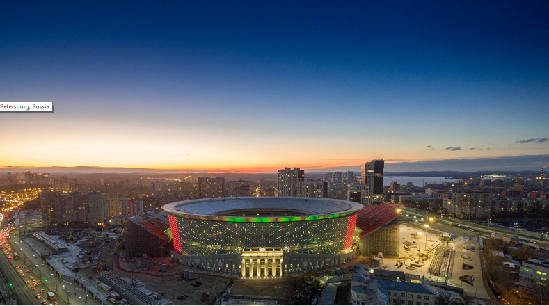 El “Ekaterimburgo Arena” es el estadio donde serán disputados cuatro partidos de la fase grupal de la Copa Mundial 2018, se encuentra en el centro de Ekaterimburgo. 