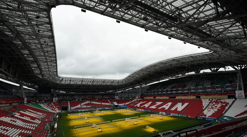 El estadio de Kazán fue construido en 2013 y cuenta con la capacidad de albergar a 45.500 espectadores.