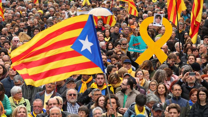 El pueblo catalán ha exigido varias veces la liberación de los presos políticos.