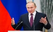 Vladimir Putin enfatizó que seguirá "apoyando el refuerzo de la seguridad y estabilidad global y regional". 