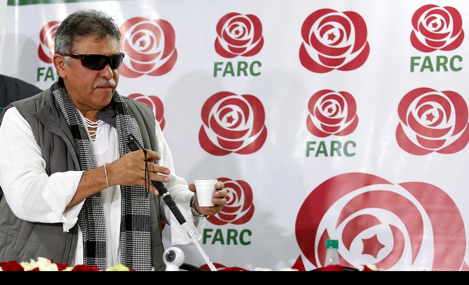 Santrich, a former FARC guerrilla and congressman elect, was detained on April 9.