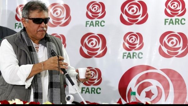 Santrich, a former FARC guerrilla and congressman elect, was detained on April 9.